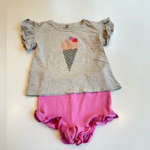 🍓 Girls Tea Collection tee shirt and shorts size 4t